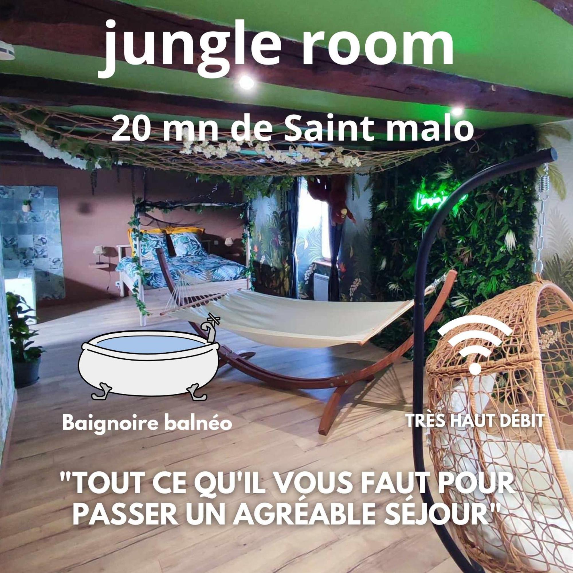 L'Evasion Jungle Appartement Saint-Pierre-de-Plesguen Buitenkant foto